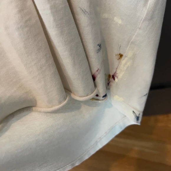 Raquel Allegra Splatter Tee Size 0 Medium - Picture 8 of 10